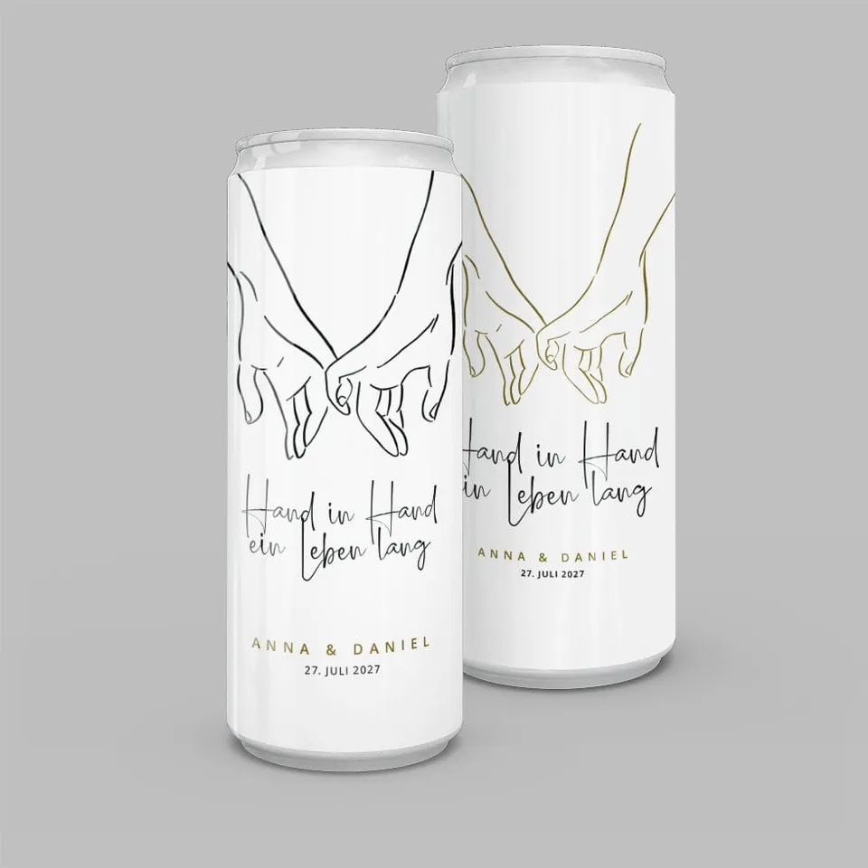 weddingstyle-sektempfang-hand-in-hand-dosen-aufkleber-10er-set image 1