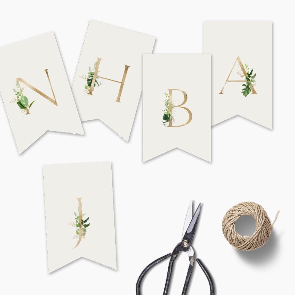 weddingstyle-feier-greenery-natural-buchstaben-girlande-diy image 2