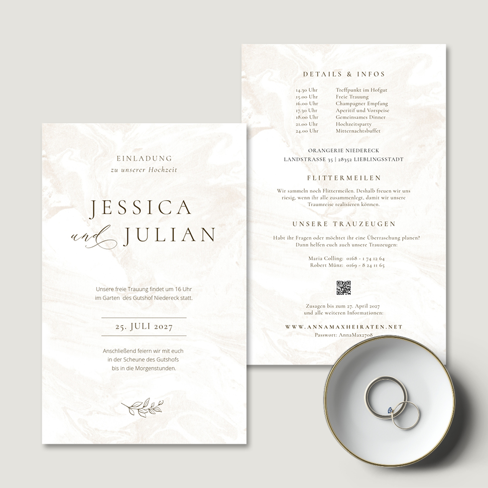 weddingstyle-green-romance-hochzeitseinladung-b6-mit-qr-code image 2