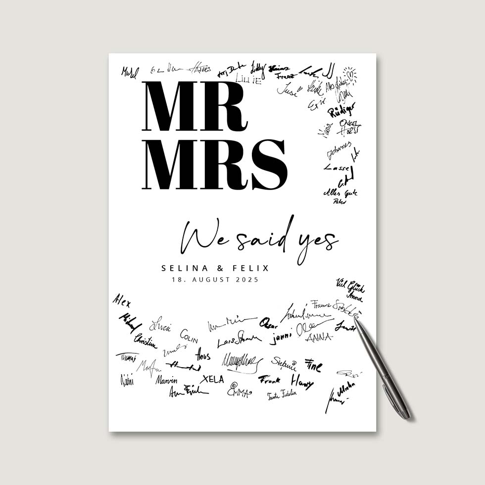 weddingstyle-feier-g-stebuch-bild-mr-mrs-personalisiert image 2