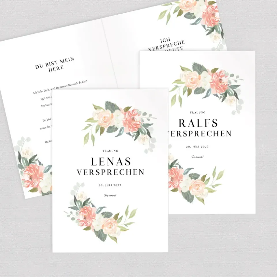 weddingstyle-trauung-blumenmeer-eheversprechen-hefte-2er-set image 1