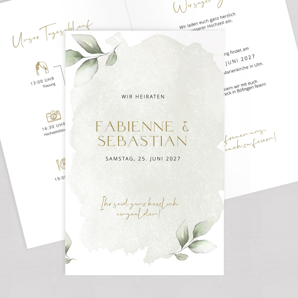 weddingstyle-sage-leaves-hochzeitseinladung-klappkarte-salbei image 1