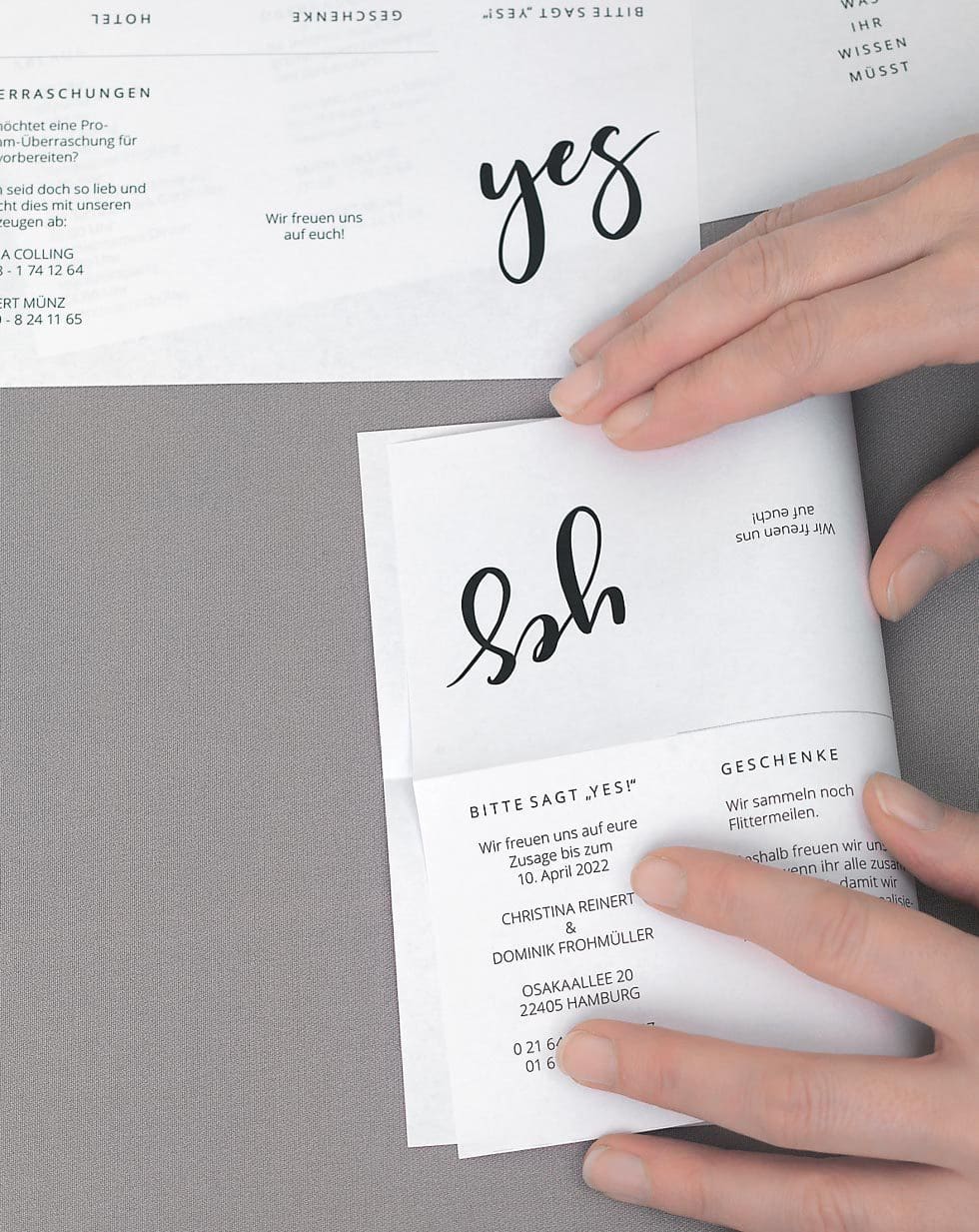 weddingstyle-hochzeitskarten-mini-booklet-vorlage-din-a7 image 2