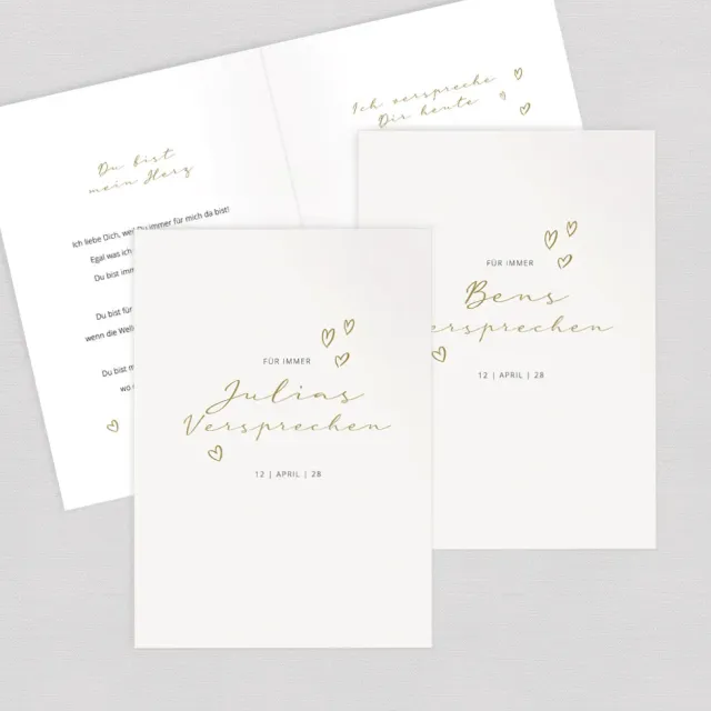 weddingstyle-trauung-eheversprechen-hefte-herzen-2er-set image 1
