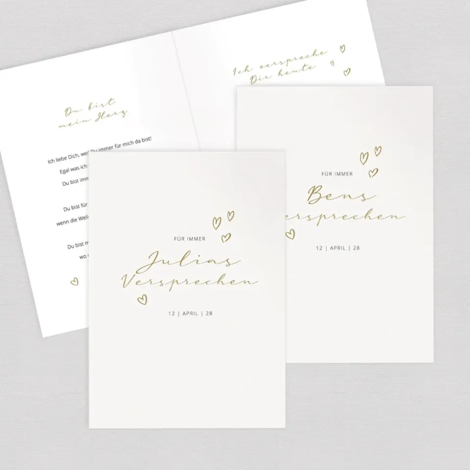 weddingstyle-trauung-eheversprechen-hefte-herzen-2er-set image 1