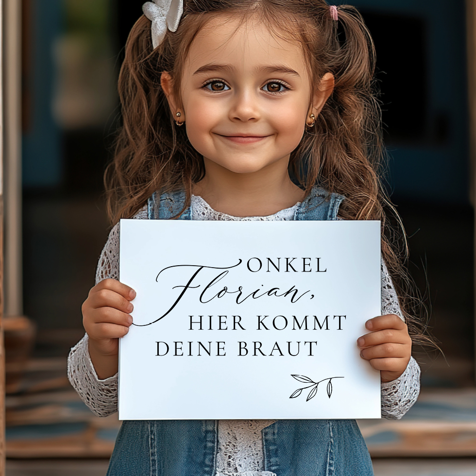 weddingstyle-trauung-hier-kommt-die-braut-schild-kalligraphie-a4 image 4