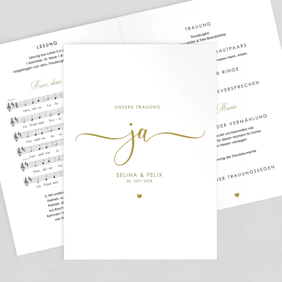 weddingstyle-ja-kirchenheft-trauung-din-a5-gedruckt-oder-pdf image 1