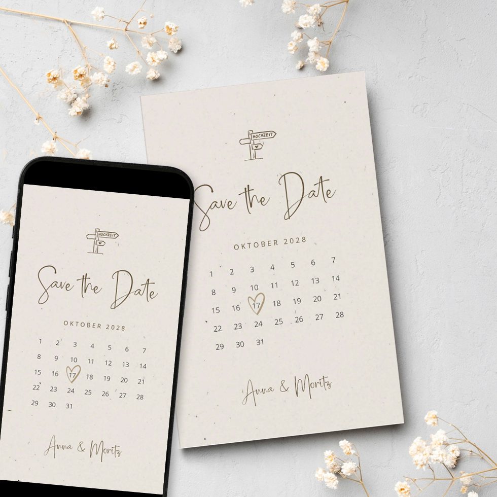 weddingstyle-hochzeitskarten-kalenderblatt-save-the-date-karte image 1