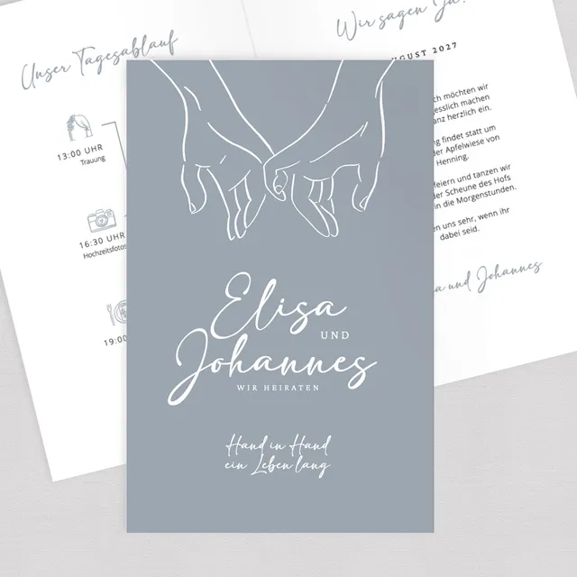 weddingstyle-hochzeitskarten-kleinerfingerschwur-klappkarte-b6 image 1