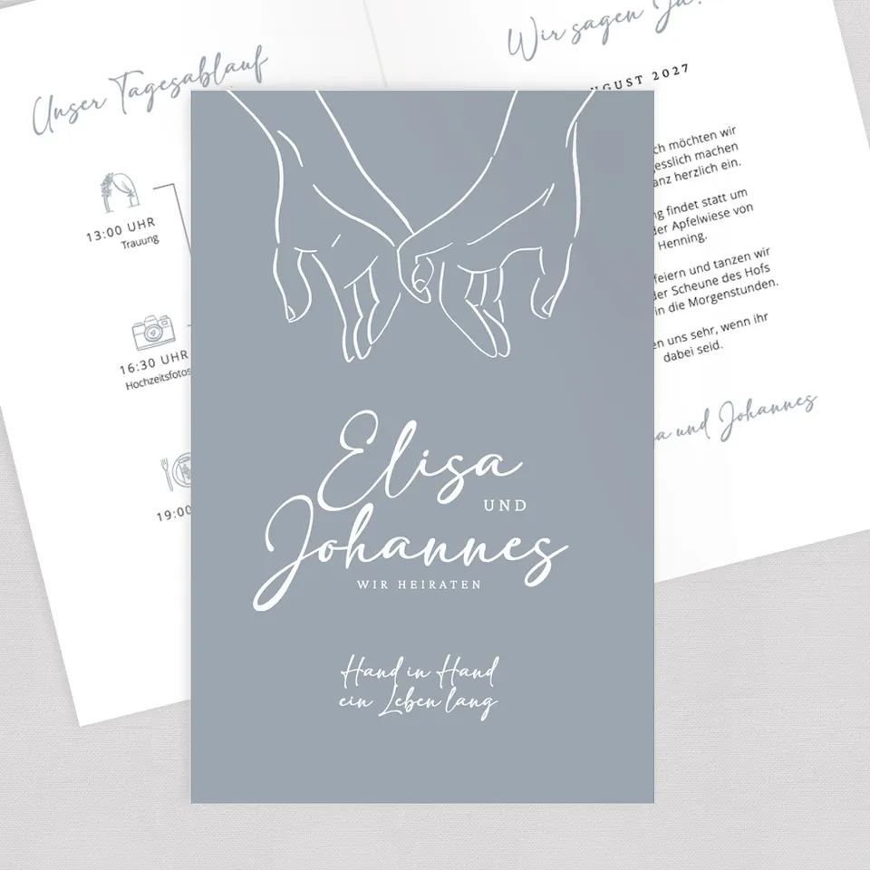 weddingstyle-hochzeitskarten-kleinerfingerschwur-klappkarte-b6 image 1