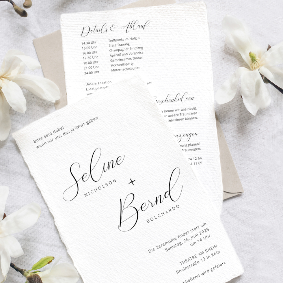 weddingstyle-hochzeitskarten-federschrift-einladung-b6-kalligraphie image 1