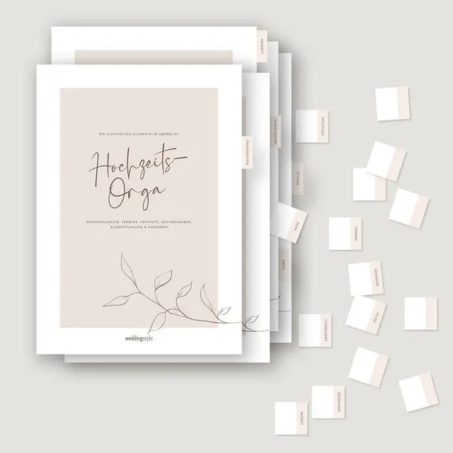 weddingstyle-hochzeitsplaner-register-tabs-hochzeitsordner-20-st-ck image 1