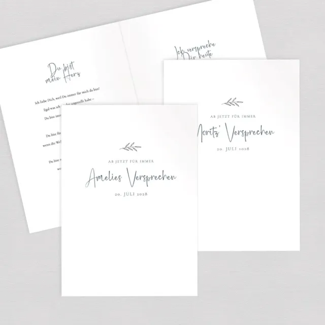 weddingstyle-trauung-eheversprechen-hefte-olive-2er-set image 1