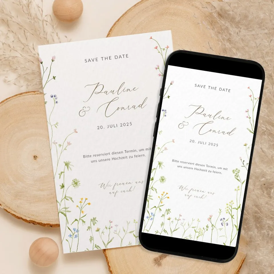 weddingstyle-wiesenblumen-save-the-date-karte-digital-personalisiert image 1