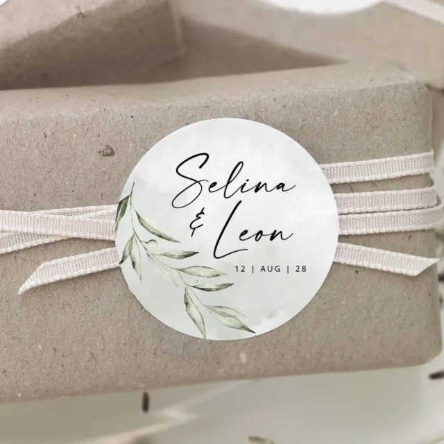 weddingstyle-hochzeitskarten-greenery-aufkleber-vorlage-personalisiert image 1