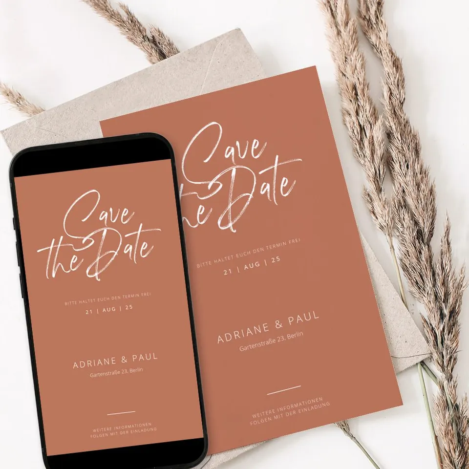 weddingstyle-hochzeitskarten-digitales-save-the-date-burnt-orange-whatsapp image 1