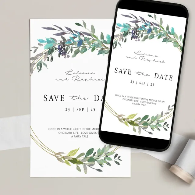 weddingstyle-hochzeitskarten-bohemian-save-the-date-karte-individuell image 1