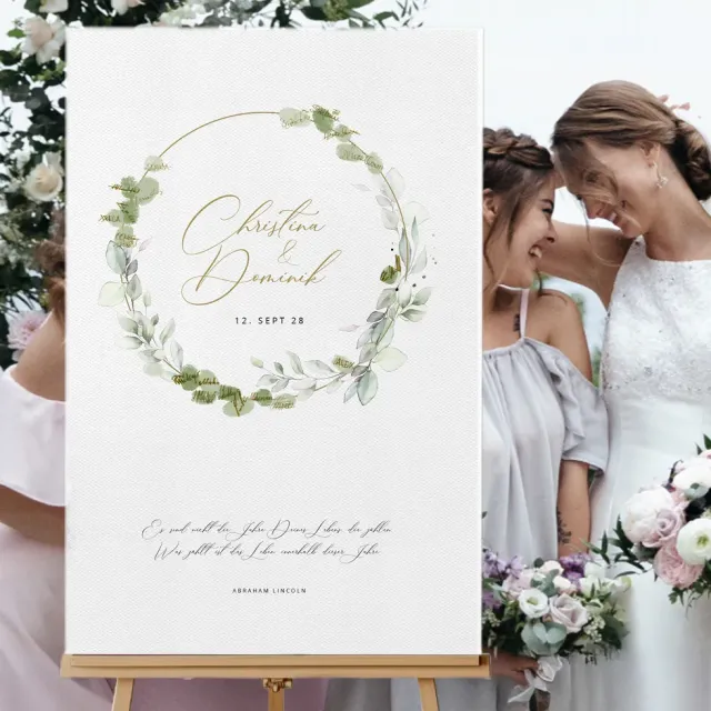 weddingstyle-feier-fingerabdruck-bild-eukalyptus-personalisiert image 1