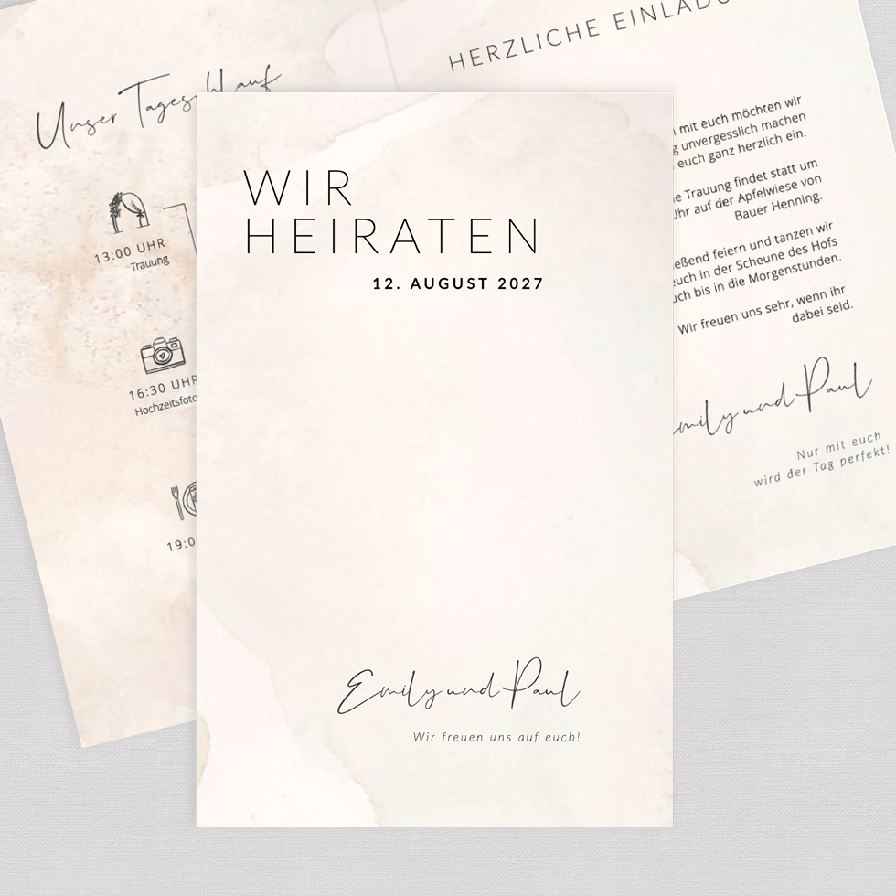 weddingstyle-together-hochzeitseinladung-klappkarte-b6-qr-code image 1