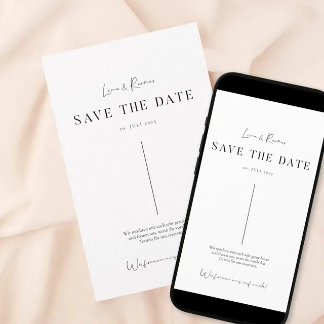 weddingstyle-hochzeitskarten-save-the-date-elegant-karte-edelmatt image 1