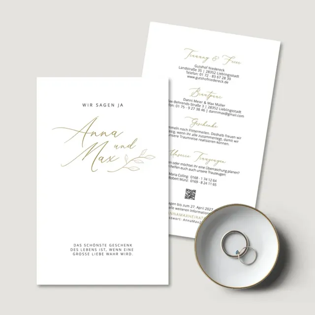 weddingstyle-hochzeitskarten-romance-einladung-b6-personalisiert image 1