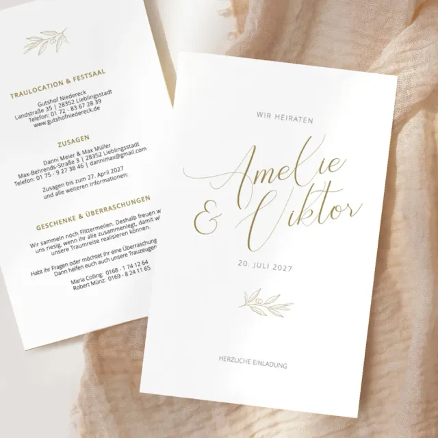 weddingstyle-golden-branch-hochzeitseinladung-b6-individuell image 1
