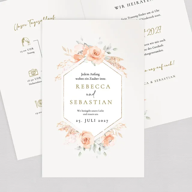 weddingstyle-hochzeitskarten-einladung-pampas-flowers-klappkarte image 1