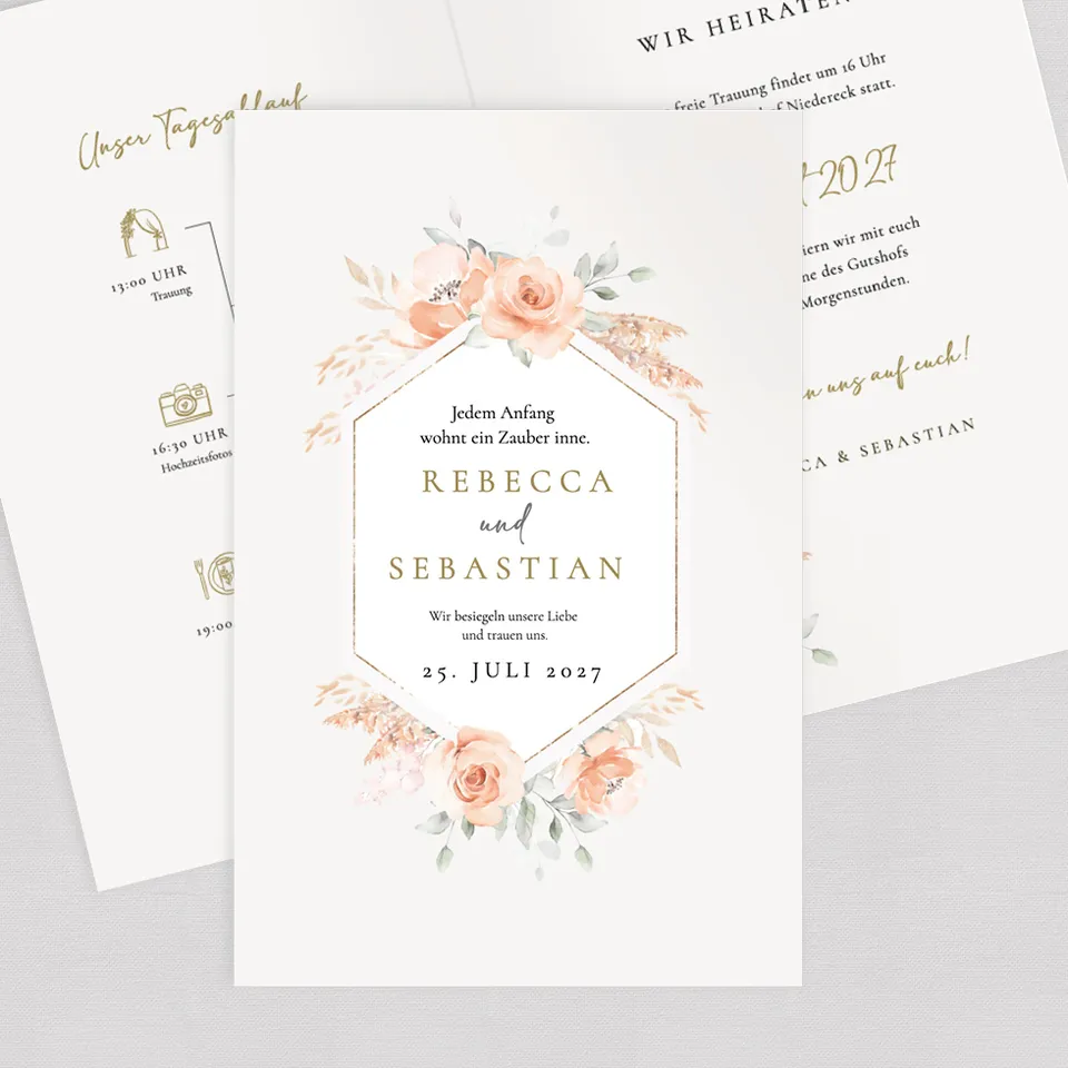 weddingstyle-hochzeitskarten-einladung-pampas-flowers-klappkarte image 1