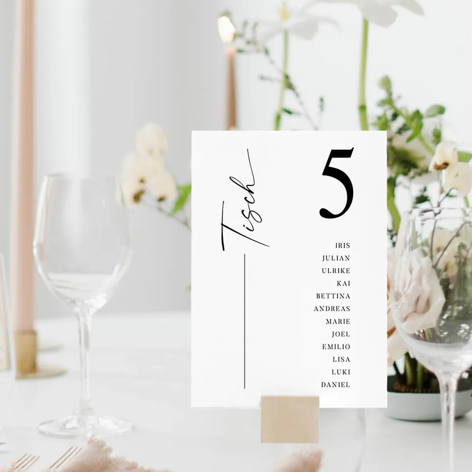 weddingstyle-feier-typografie-gruppentischkarte-tischkarte-a6-individuell image 1