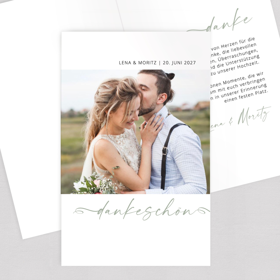 weddingstyle-hochzeitskarten-handschrift-dankeskarte-klappkarte image 1