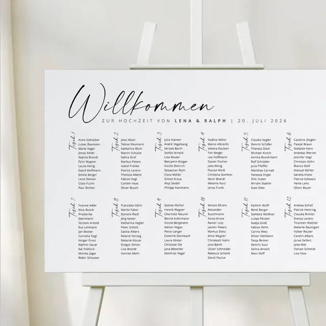 weddingstyle-feier-lena-ralph-sitzplan-vorlage-plakat image 1
