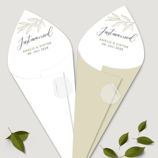 weddingstyle-sektempfang-spitzt-ten-elegant-branch-gedruckt-170g image 1