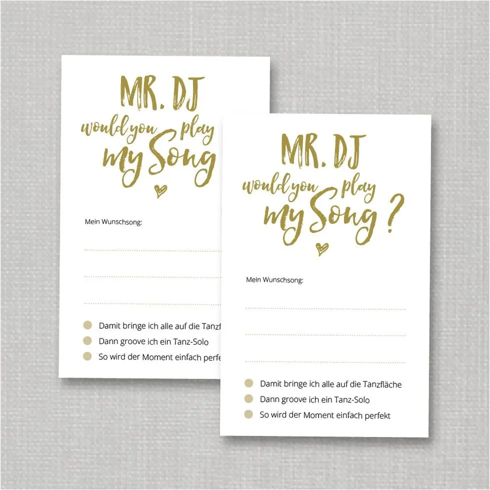 weddingstyle-feier-musikwunschkarten-gold-download-pdf-vorlage image 1