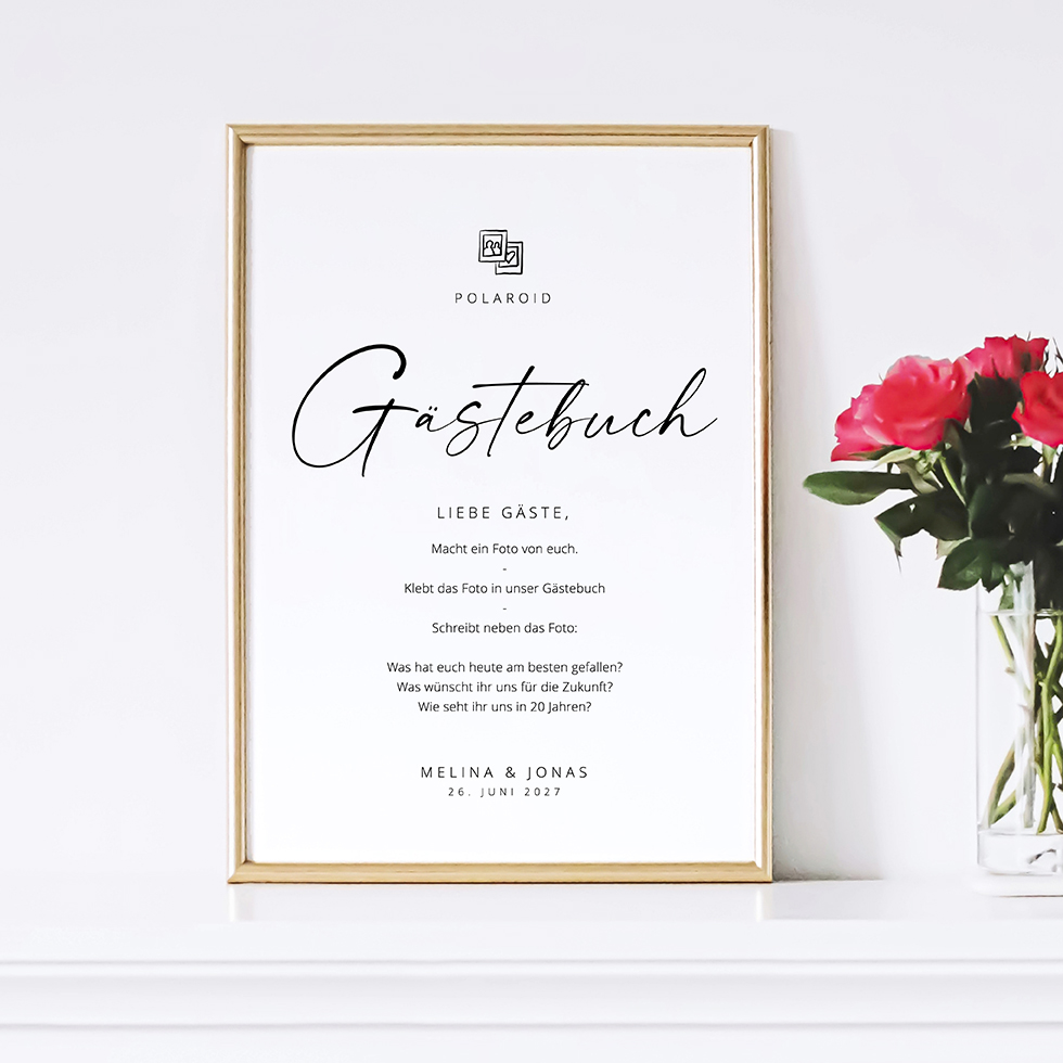 weddingstyle-feier-polaroid-g-stebuch-schild-vorlage-modern image 1