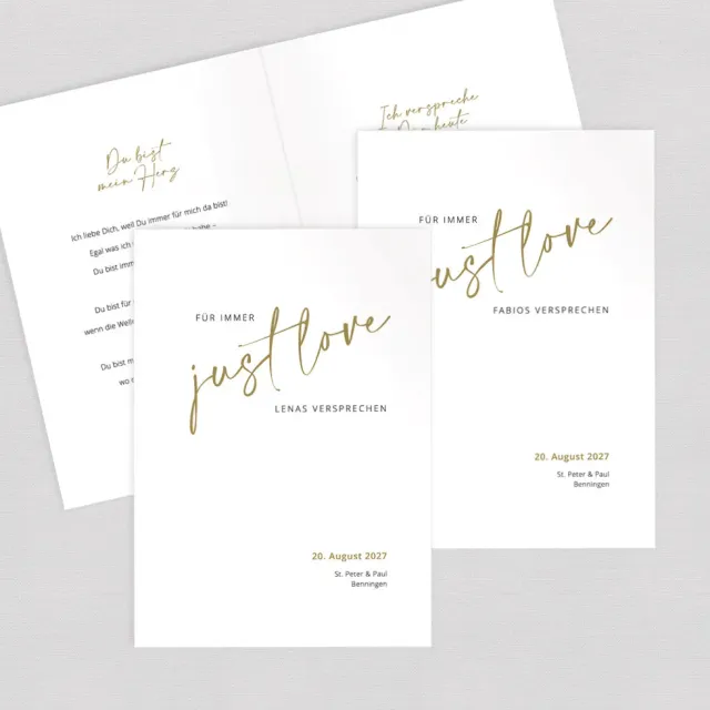 weddingstyle-boho-lettering-eheversprechen-hefte-2er-set image 1