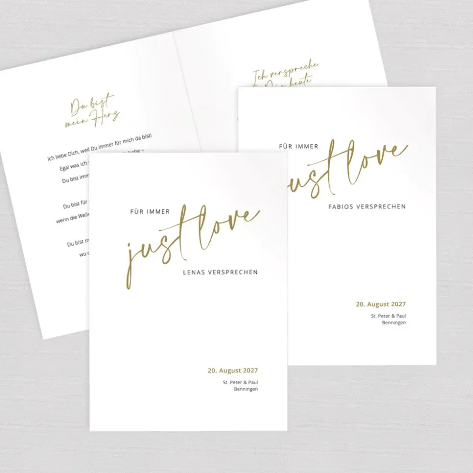 weddingstyle-boho-lettering-eheversprechen-hefte-2er-set image 1