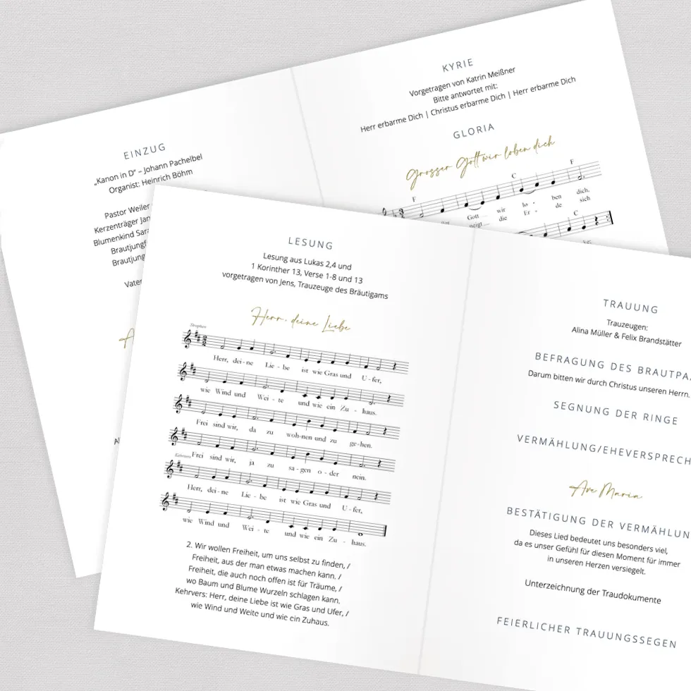 weddingstyle-trauung-boho-lettering-kirchenheft-din-a5-gedruckt image 2