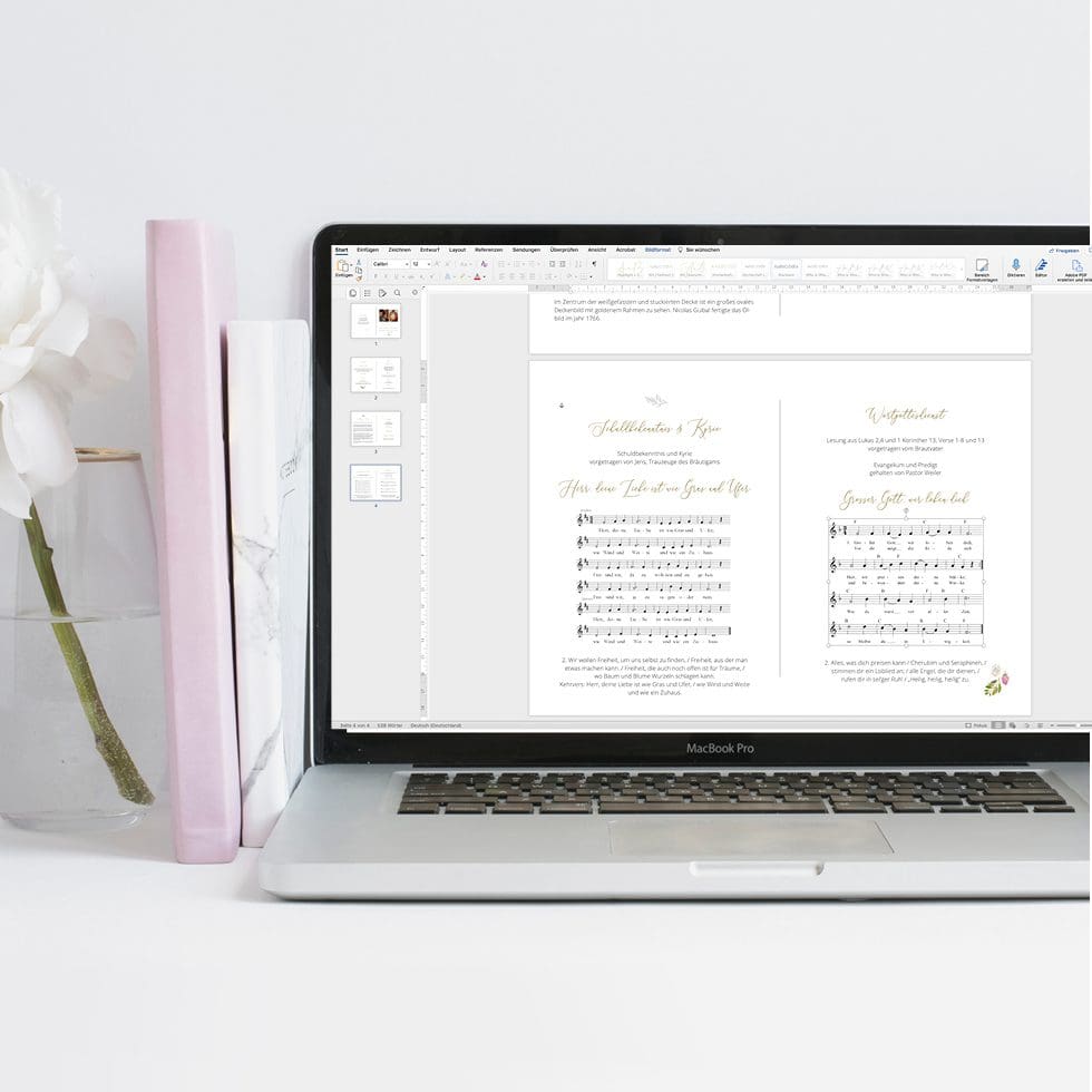 weddingstyle-trauung-kirchenheft-katholisch-vorlage-word-4-12-seiten image 1