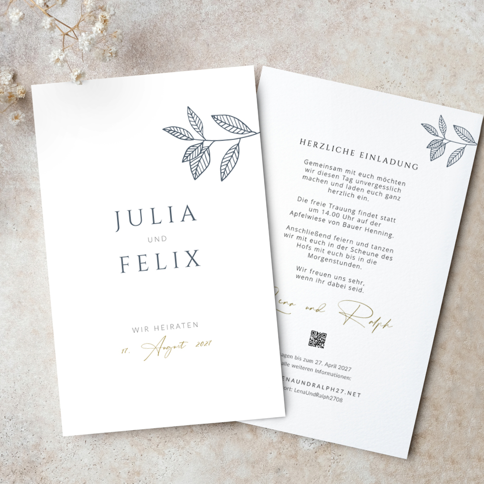 weddingstyle-pure-elegance-hochzeitseinladung-b6-personalisiert image 1