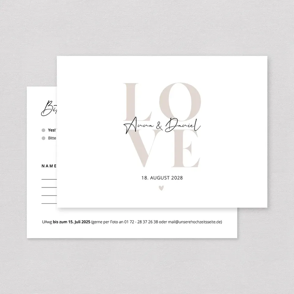 weddingstyle-hochzeitskarten-antwortkarte-love-rsvp-papier image 1