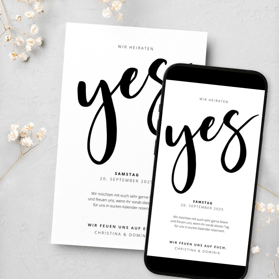 weddingstyle-hochzeitskarten-brush-lettering-save-the-date-karte image 1