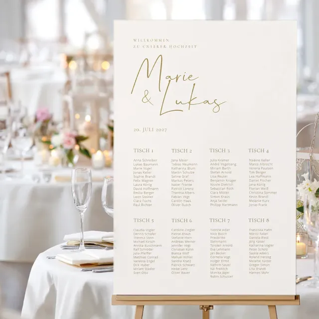 weddingstyle-handschrift-modern-sitzplan-vorlage-poster image 1