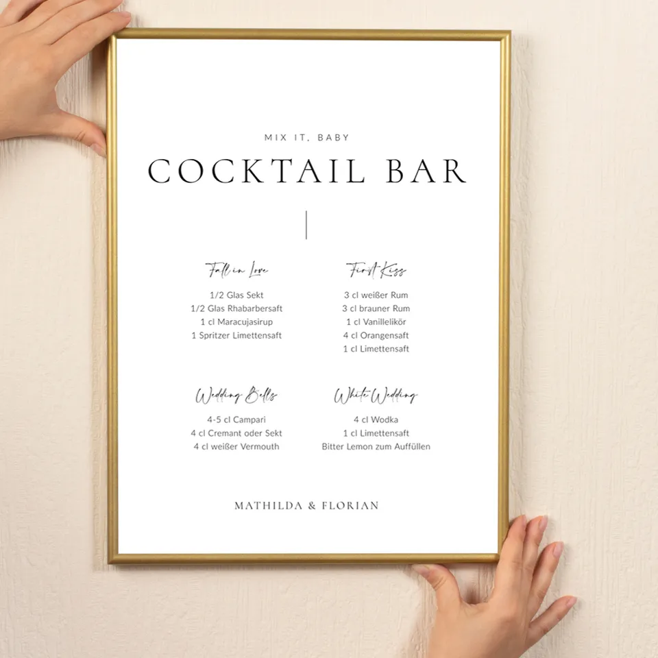 weddingstyle-feier-cocktail-bar-schild-pure-zum-selberdrucken image 1