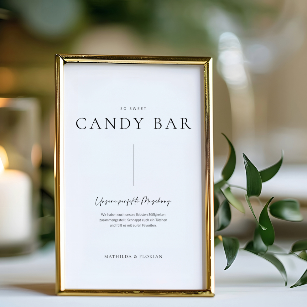 weddingstyle-feier-candy-bar-schild-pure-zum-selbstgestalten image 1