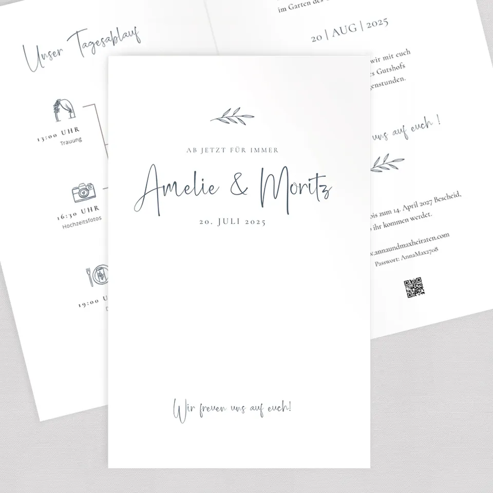 weddingstyle-hochzeitskarten-olive-einladungskarte-klappkarte-b6 image 1