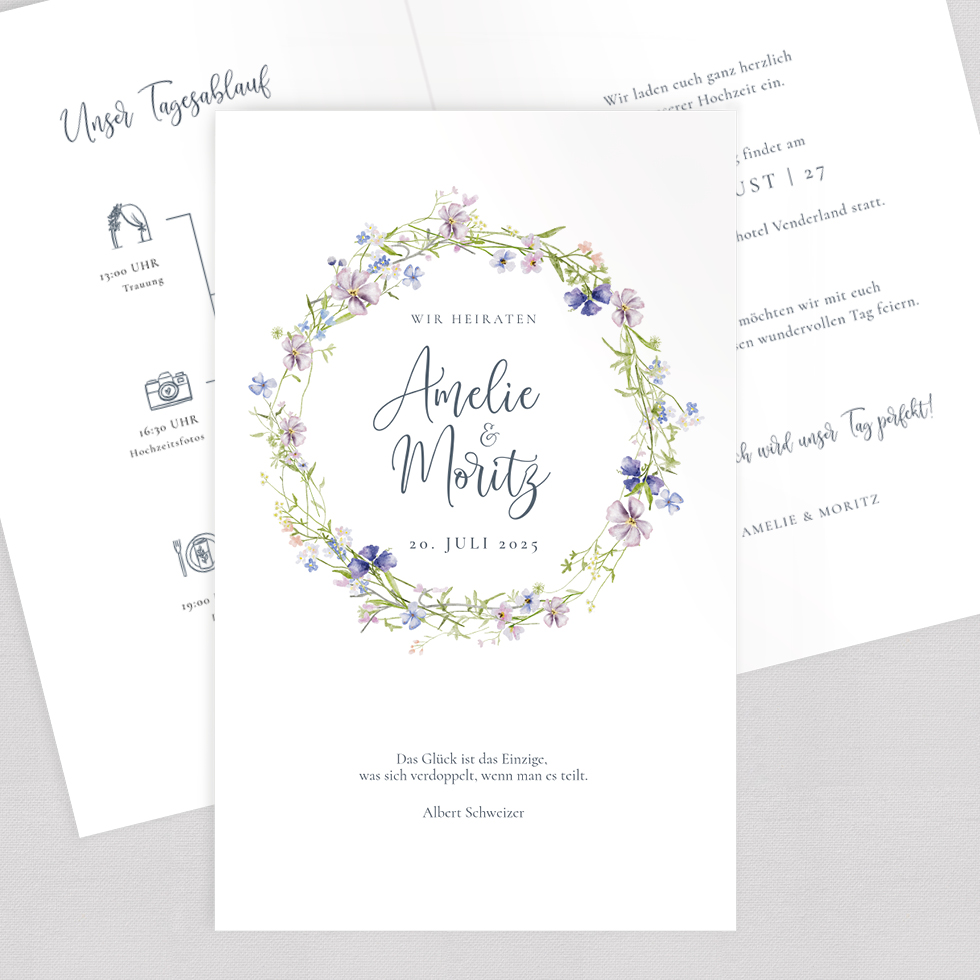 weddingstyle-hochzeitskarten-spring-flower-einladung-vorlage-b6 image 1