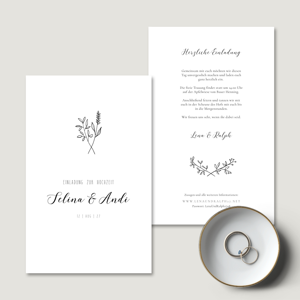 weddingstyle-landpartie-hochzeitseinladung-karte-b6-personalisiert image 2