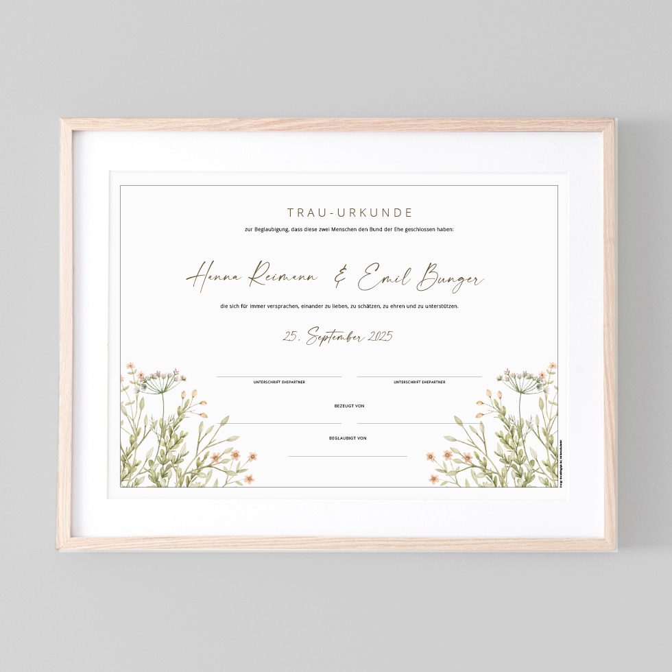 weddingstyle-trauung-blumenwiese-hochzeitsurkunde-pdf-vorlage image 1