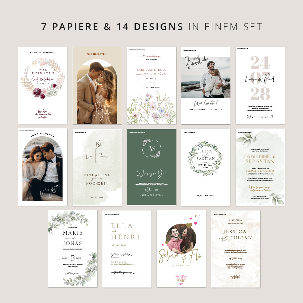 weddingstyle-hochzeitskarten-druck-papiermuster-musterset-300-g image 2