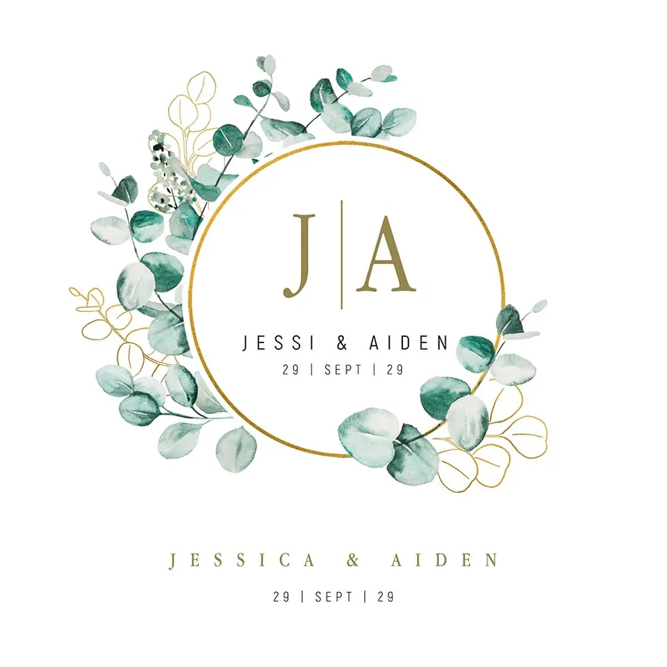 weddingstyle-jessi-aiden-hochzeitslogo-vorlage-transparent-png image 1